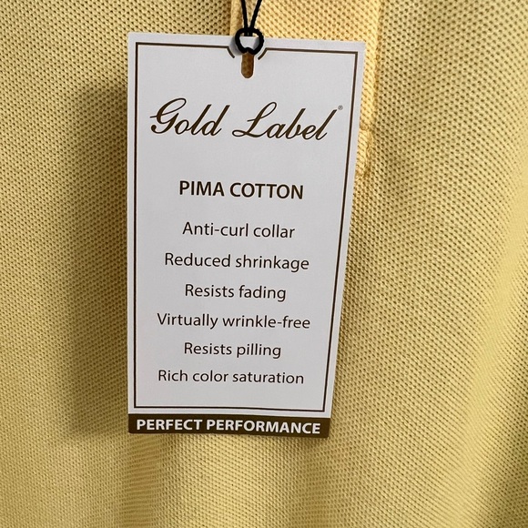 NWT $70 Big Man 4XB Gold Label Pima Cotton Short Sleeve Shirt - Picture 6 of 7